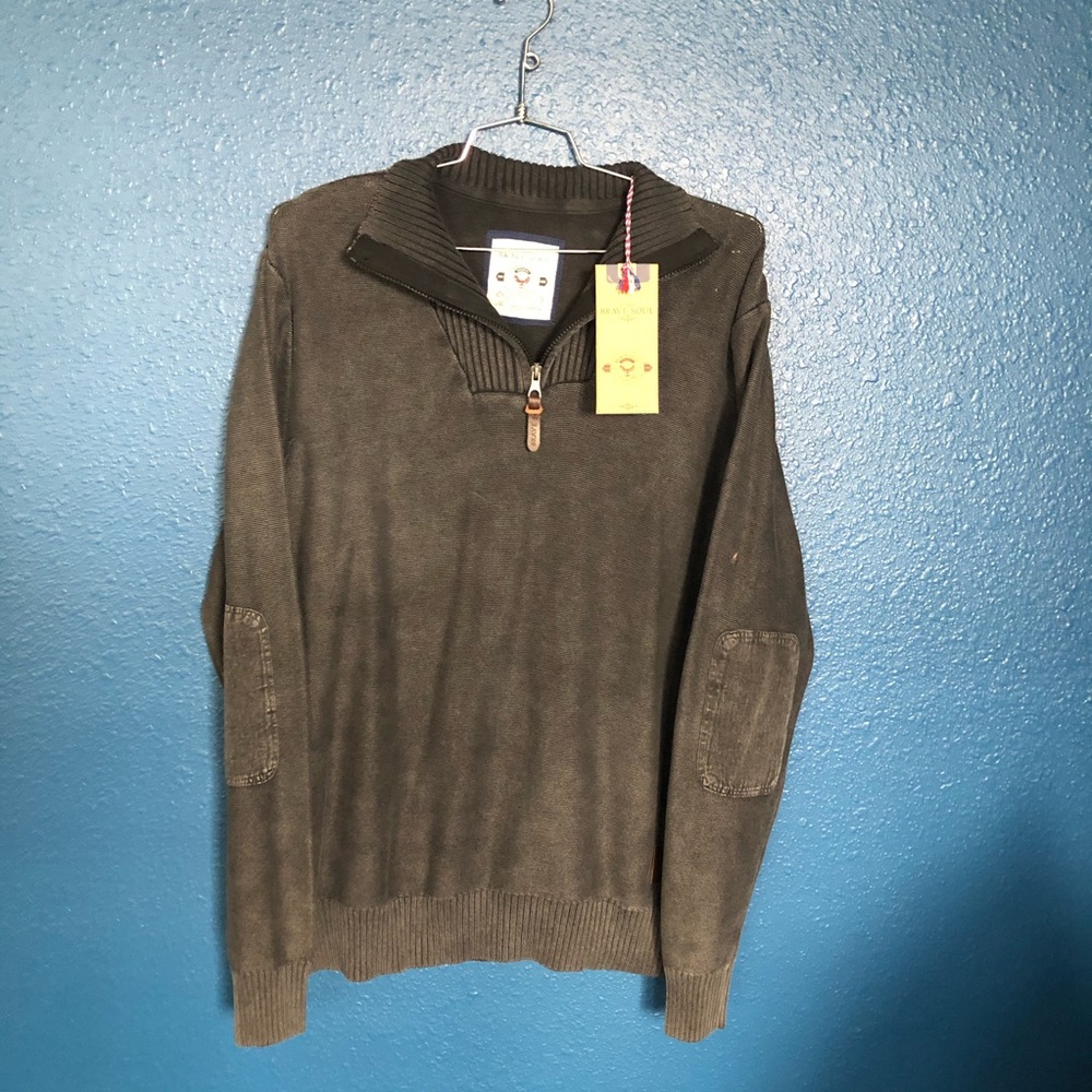 Brave Soul Sweater w/ Turtleneck Zipper